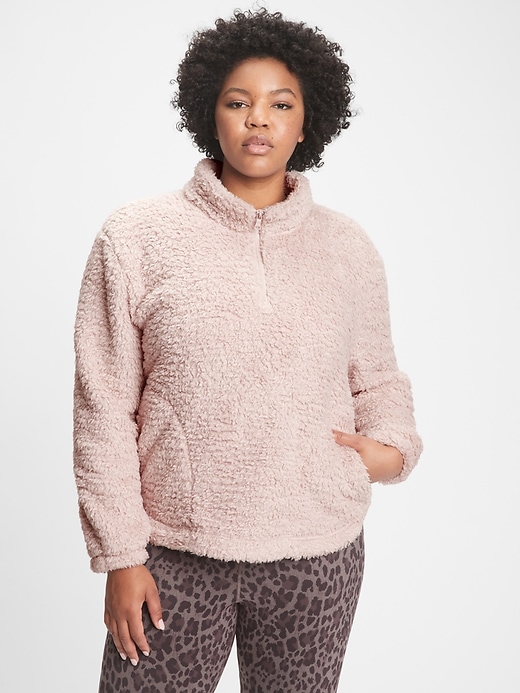 sherpa sweatshirt gap