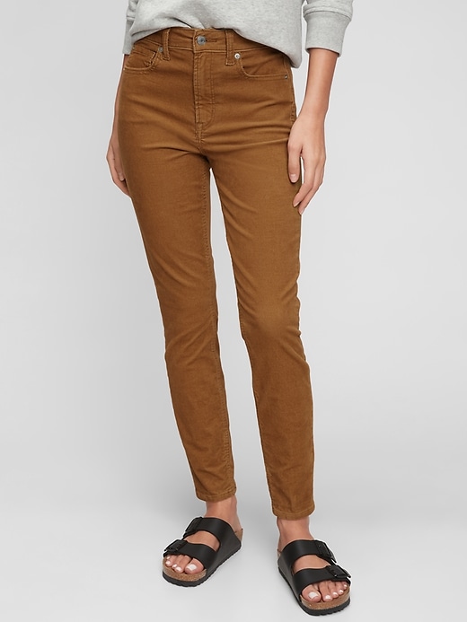 Image number 3 showing, High Rise Corduroy Jeggings with Washwell