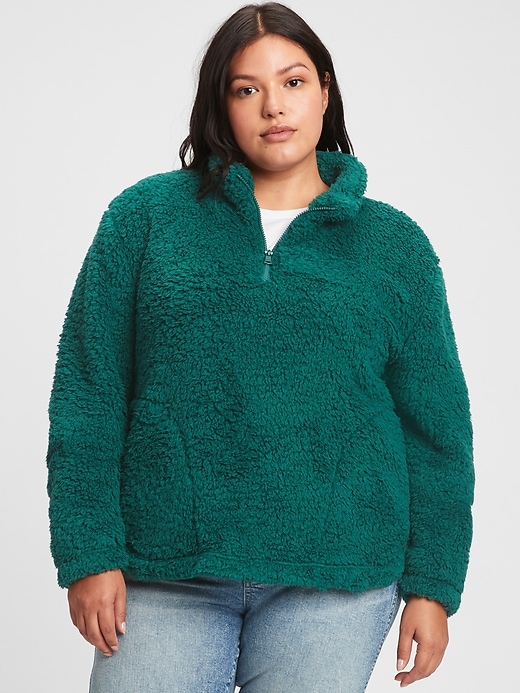 Image number 5 showing, Sherpa Half-Zip Sweatshirt