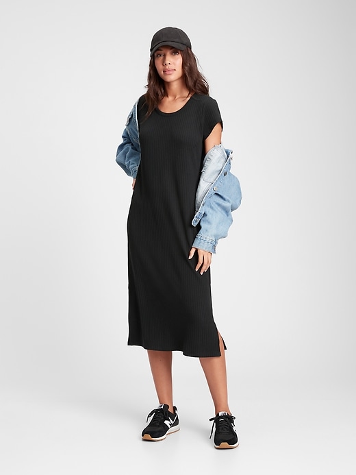 Image number 5 showing, Ribbed T-Shirt Dress