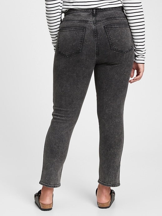 Image number 4 showing, High Rise Vintage Slim Jeans With Washwell