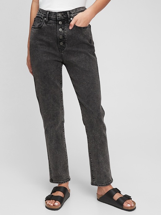 Image number 5 showing, High Rise Vintage Slim Jeans With Washwell