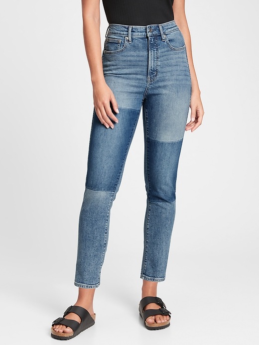 Image number 5 showing, High Rise Vintage Slim Jeans with Washwell