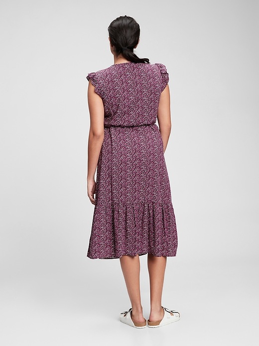 Image number 2 showing, Midi Wrap-Front Dress