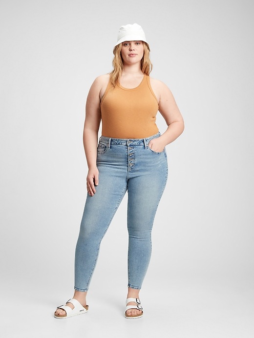 Image number 5 showing, High Rise Universal Legging Jeans with Washwell