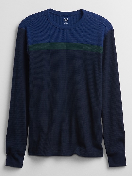Image number 3 showing, Colorblock Waffle-Knit T-Shirt