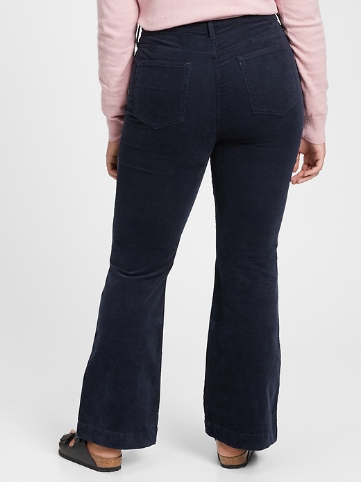 Image number 4 showing, High Rise Vintage Flare Corduroy Pants with Washwell