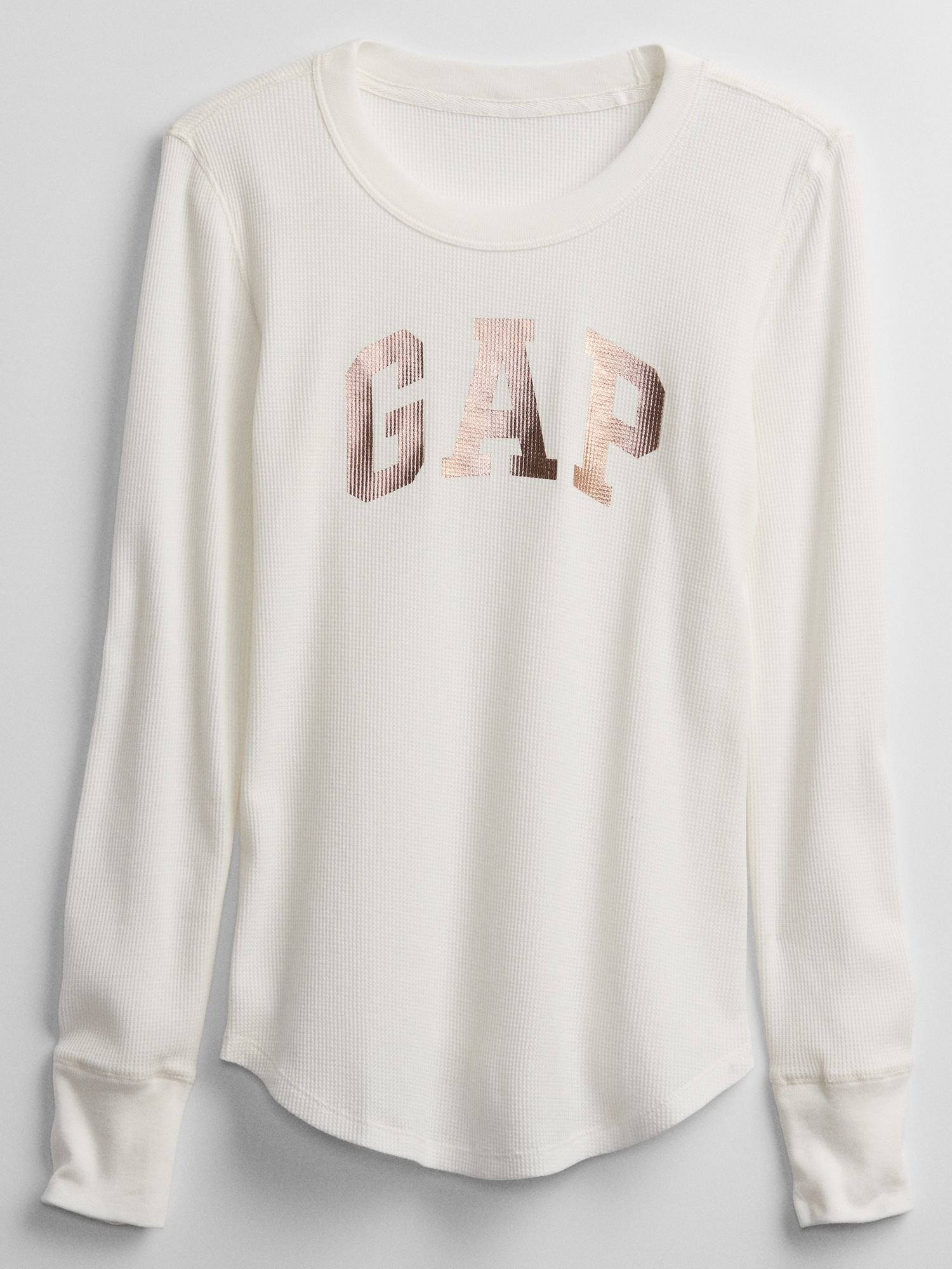 Gap Logo WaffleKnit TShirt Gap Factory