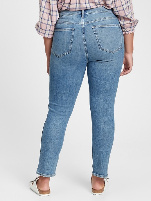Image number 4 showing, High Rise Vintage Slim Jeans with Washwell