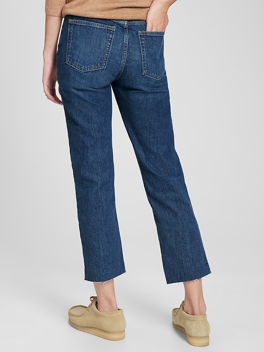 Image number 2 showing, High Rise Cheeky Straight Jeans with Washwell&#174