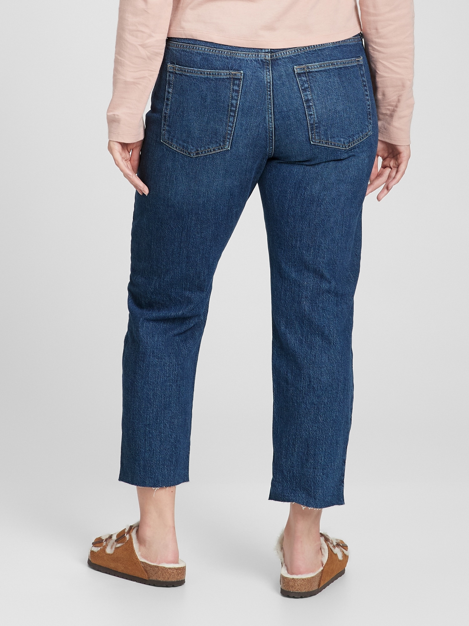 gap high rise cheeky straight
