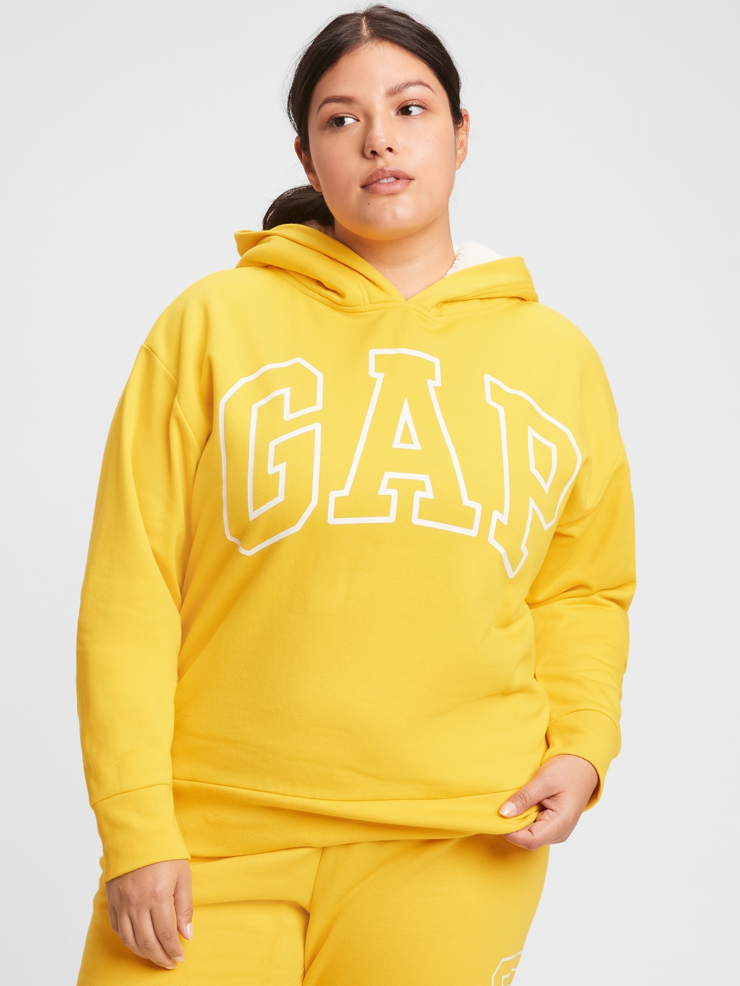 brown gap hoodie men
