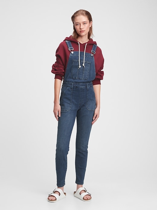 Image number 1 showing, Skinny Denim Overalls