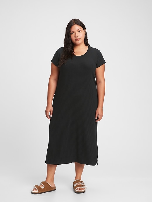 Image number 1 showing, Ribbed T-Shirt Dress