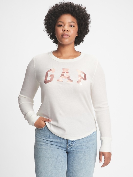 Image number 1 showing, Gap Logo Waffle-Knit T-Shirt