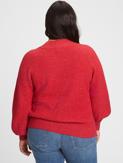 Image number 6 showing, Waffle-Knit Mockneck Sweater