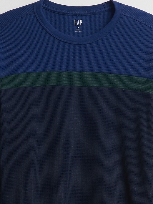 Image number 4 showing, Colorblock Waffle-Knit T-Shirt