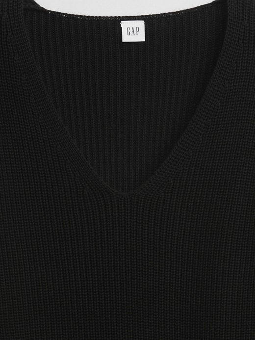 Image number 8 showing, Puff Sleeve V-Neck Sweater