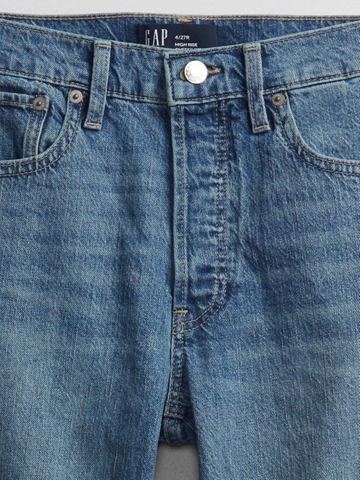 Image number 8 showing, High Rise Cheeky Straight Jeans with Washwell