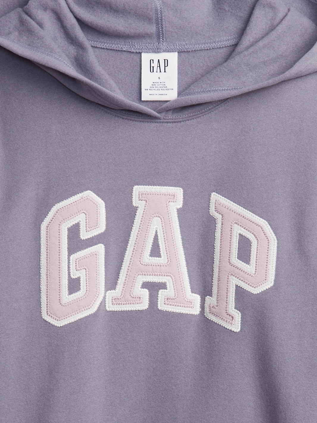 Vintage GAP Arch Logo Fleece Hoodie Sweatshirt Sz Lrg