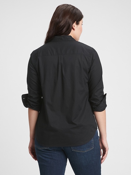 Image number 4 showing, Print Button-Front Shirt 