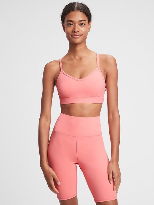 Image number 1 showing, GapFit Racerback Studio Sports Bra