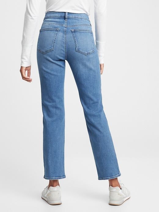 Image number 4 showing, Mid Rise Classic Straight Jeans with Washwell