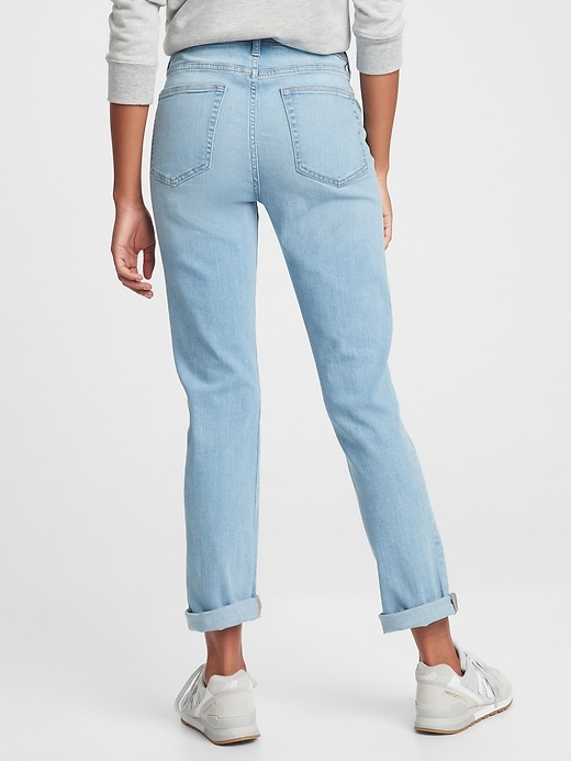 Image number 4 showing, Mid Rise Classic Straight Leg Jeans with Washwell