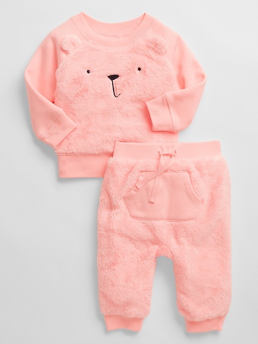 Baby Sherpa Bear Outfit Set