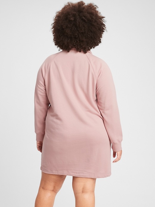 Image number 4 showing, Quarter-Zip Sweatshirt Dress