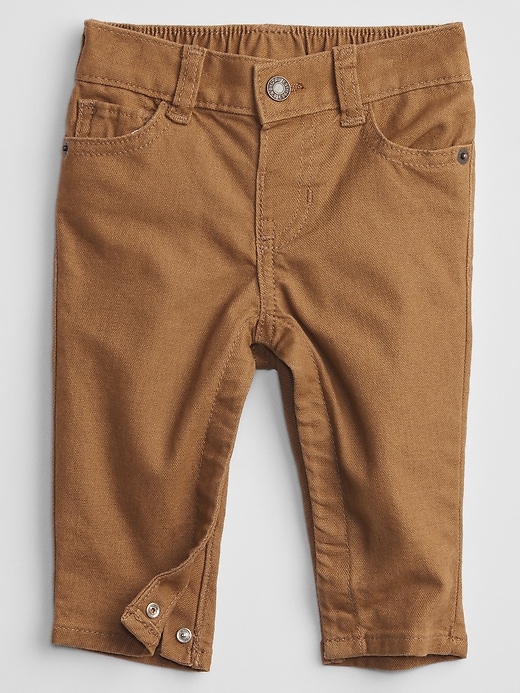 Image number 1 showing, Baby Slim Canvas Jeans