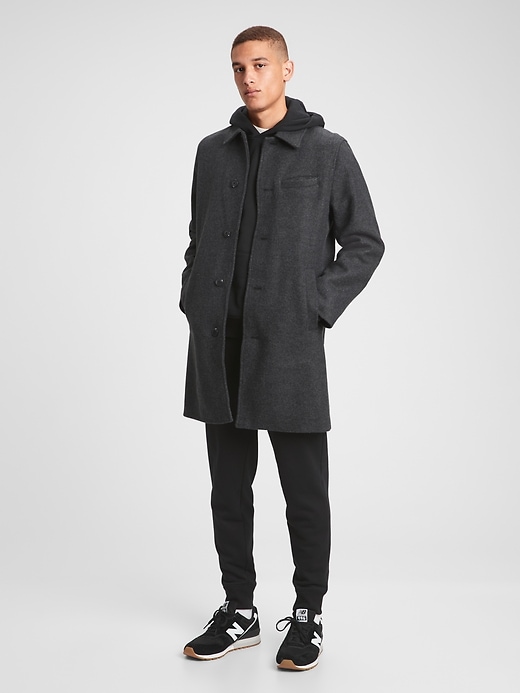 Image number 1 showing, Wool Topcoat