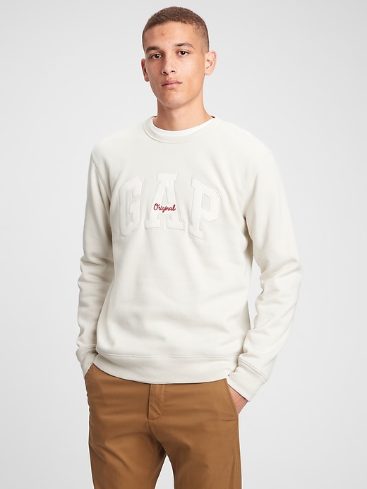 Image number 1 showing, Embroidered Gap Logo Crewneck Pullover