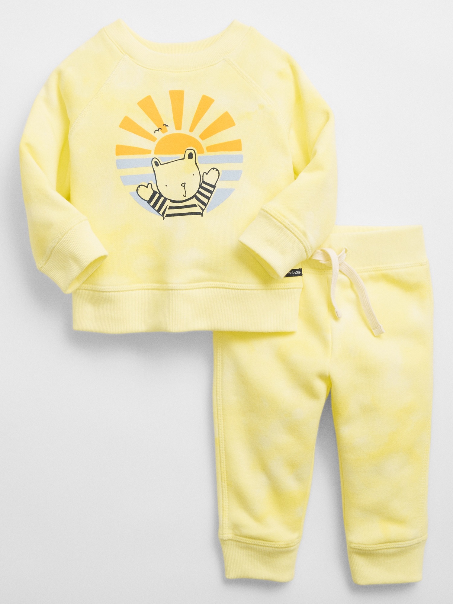 Baby Graphic Sweatshirt Two-Piece Outfit Set