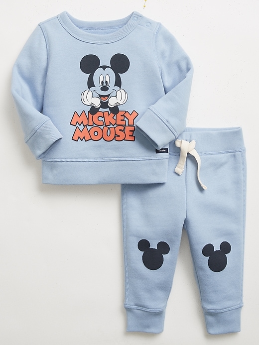 babyGap &#124 Disney Mickey Mouse Graphic Sweatshirt Outfit Set
