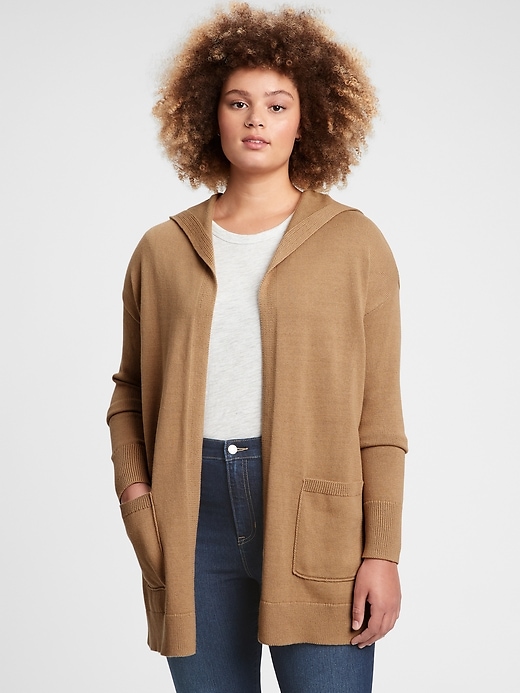 Image number 1 showing, Hooded Cardigan