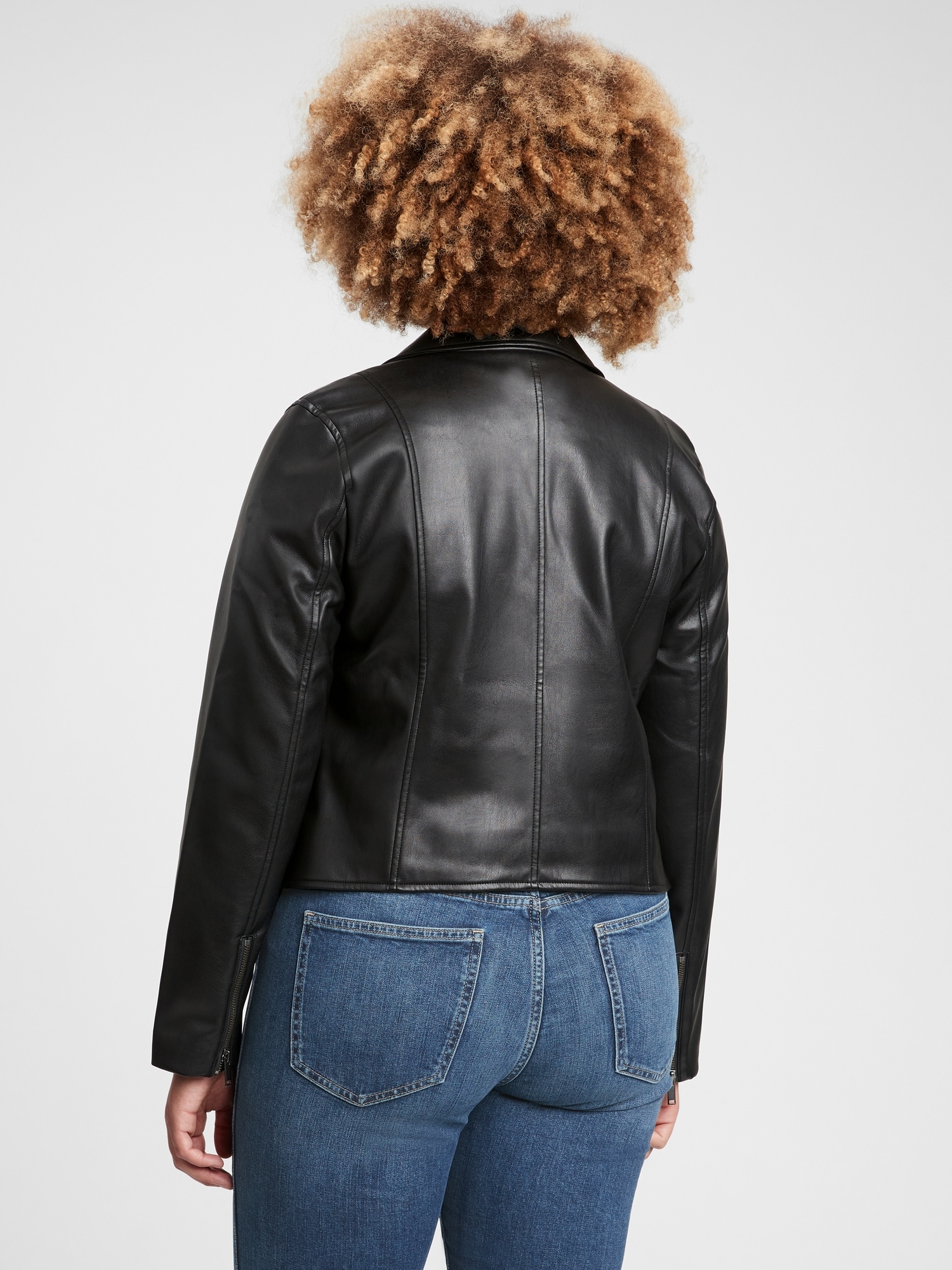 Vegan Leather Moto Jacket | Gap Factory Vegan Leather Moto Jacket | Gap Factory