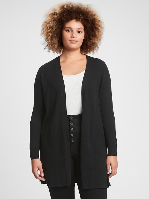 Image number 3 showing, Open-Front Cardigan