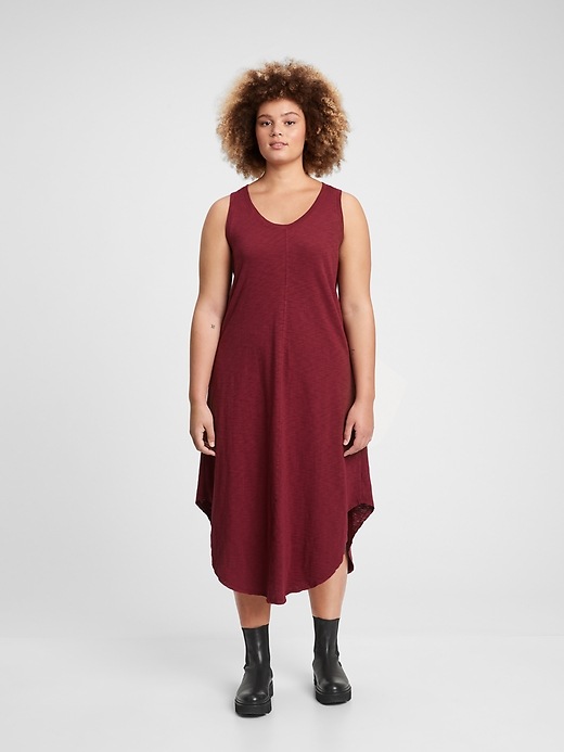 Image number 1 showing, U-Neck Sleeveless Midi Dress 