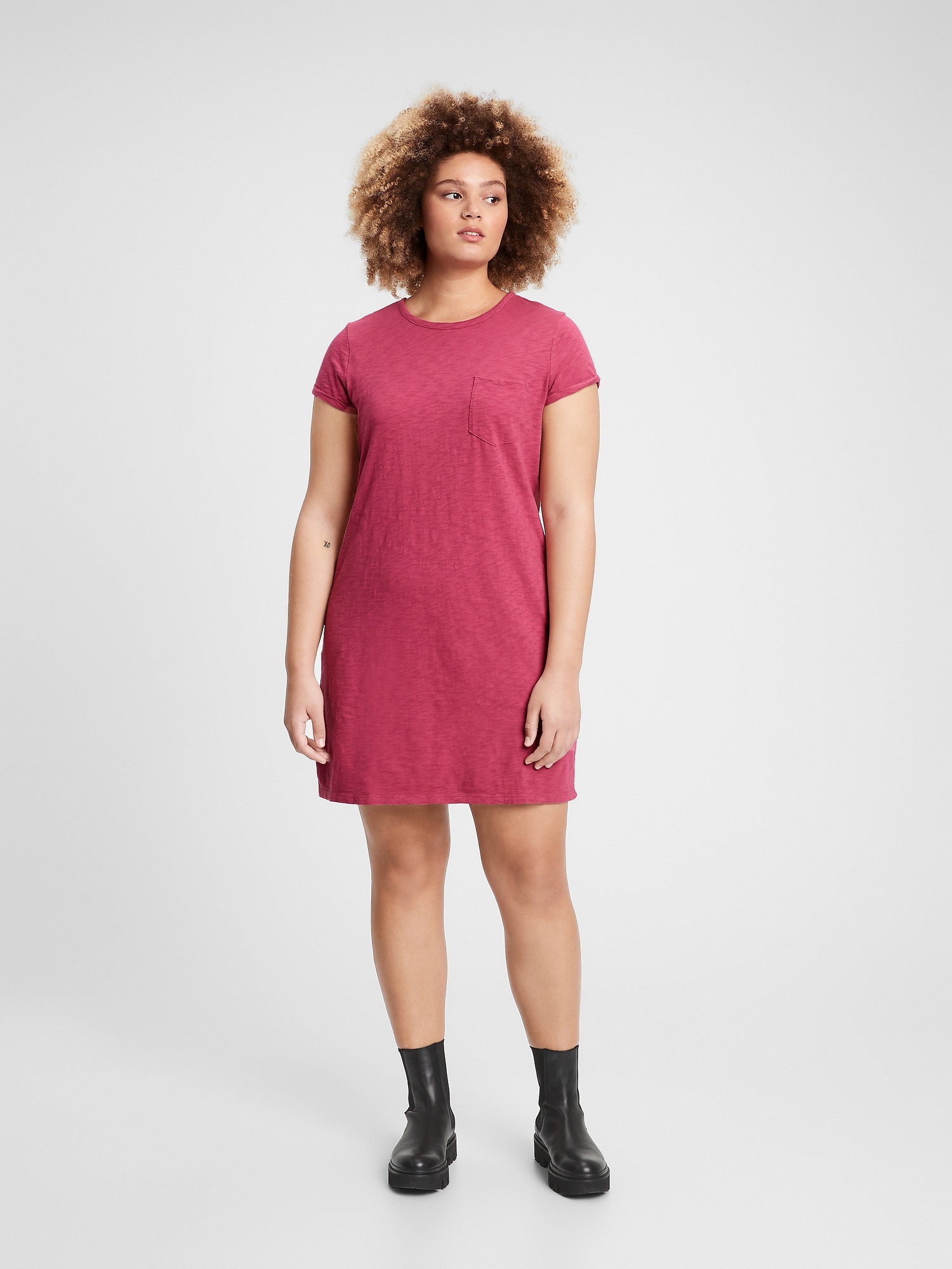 T Shirt Dress Tie Rack Wall Mounted GAP Women's Relaxed Pocket T-Shirt Dress  - Casual Comfortable Everyday Wear Dress Wall Mounted Tie Rack Women's T-shirt  Dress