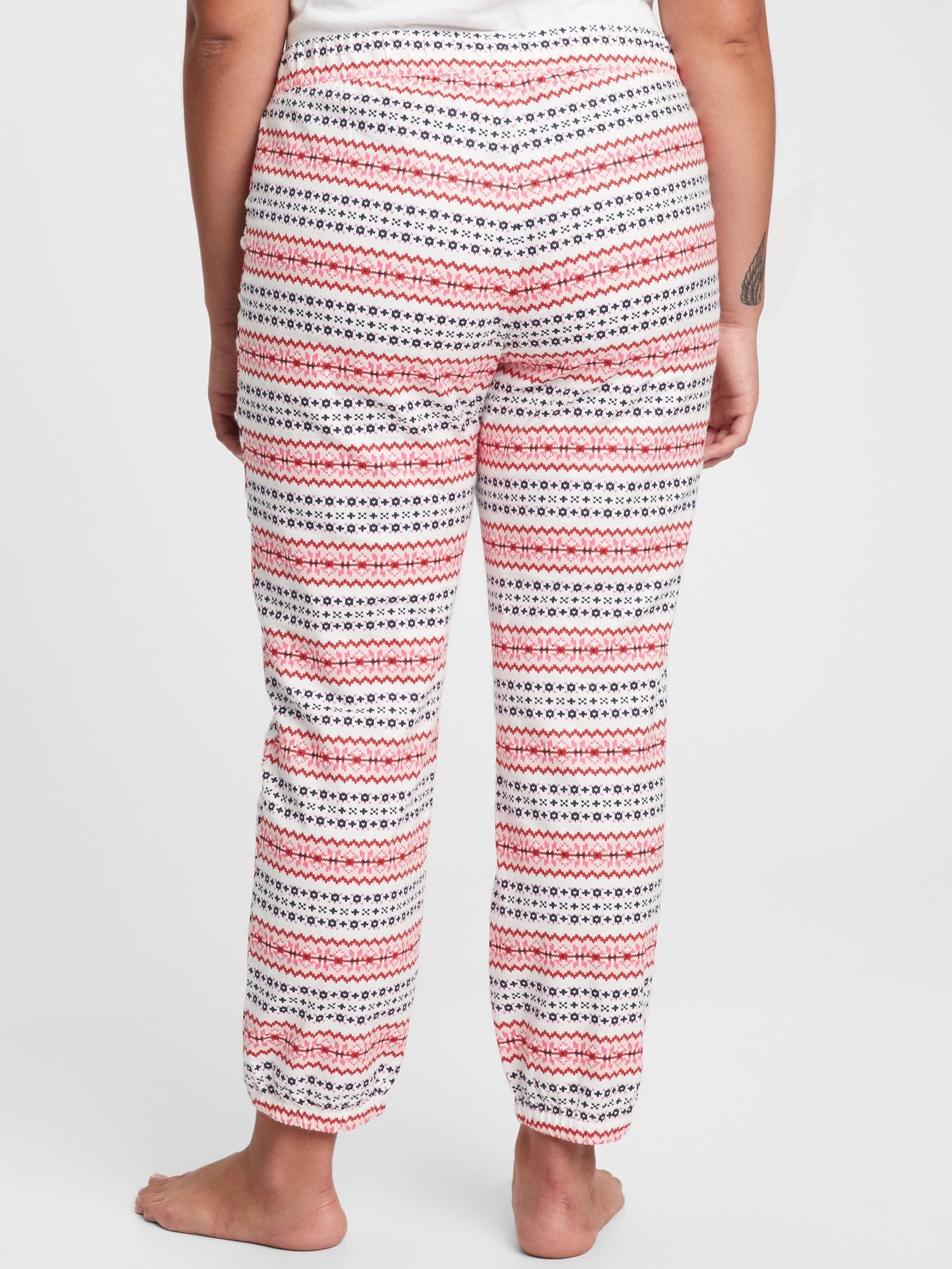 gap flannel joggers