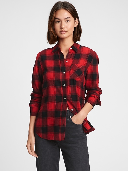Image number 1 showing, Twill Plaid Shirt
