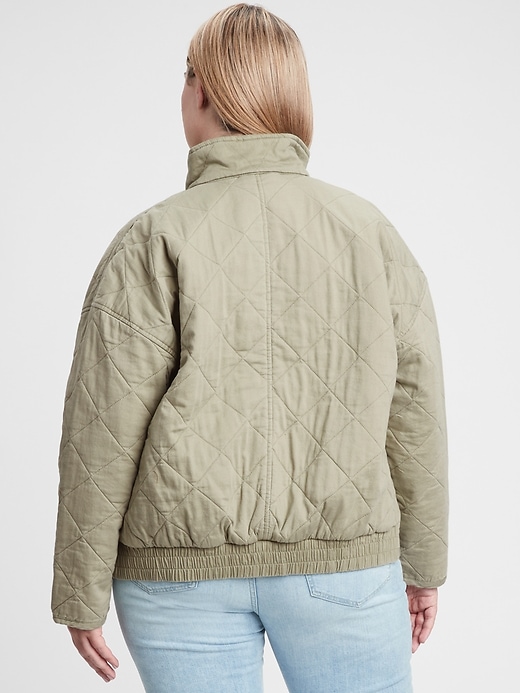 Image number 4 showing, Quilted Bomber Jacket
