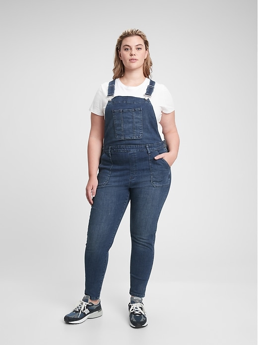 Image number 5 showing, Skinny Denim Overalls