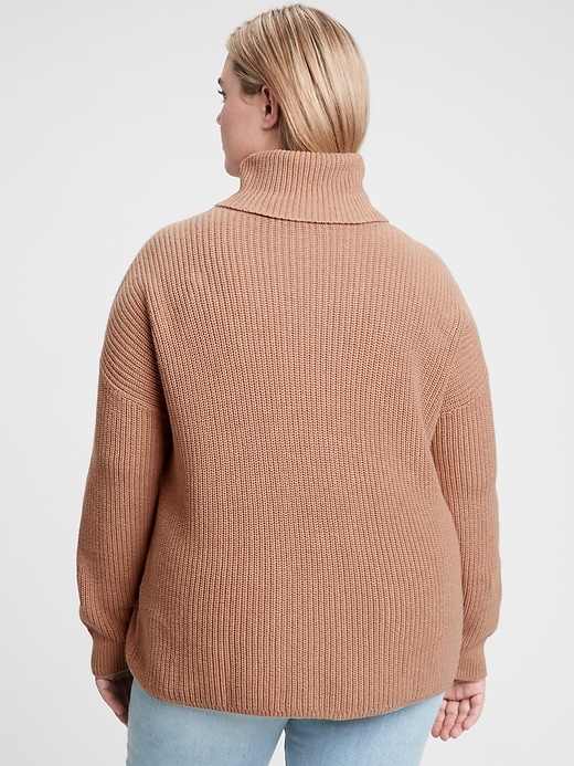 Image number 5 showing, Cable-Knit Turtleneck Sweater