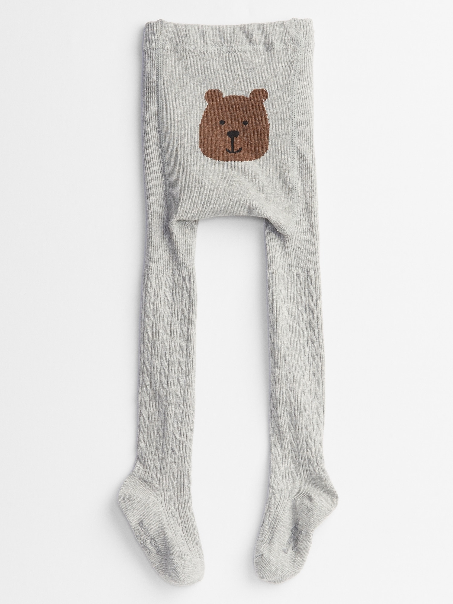 Toddler Cable-Knit Bear Graphic Tights | Gap Factory