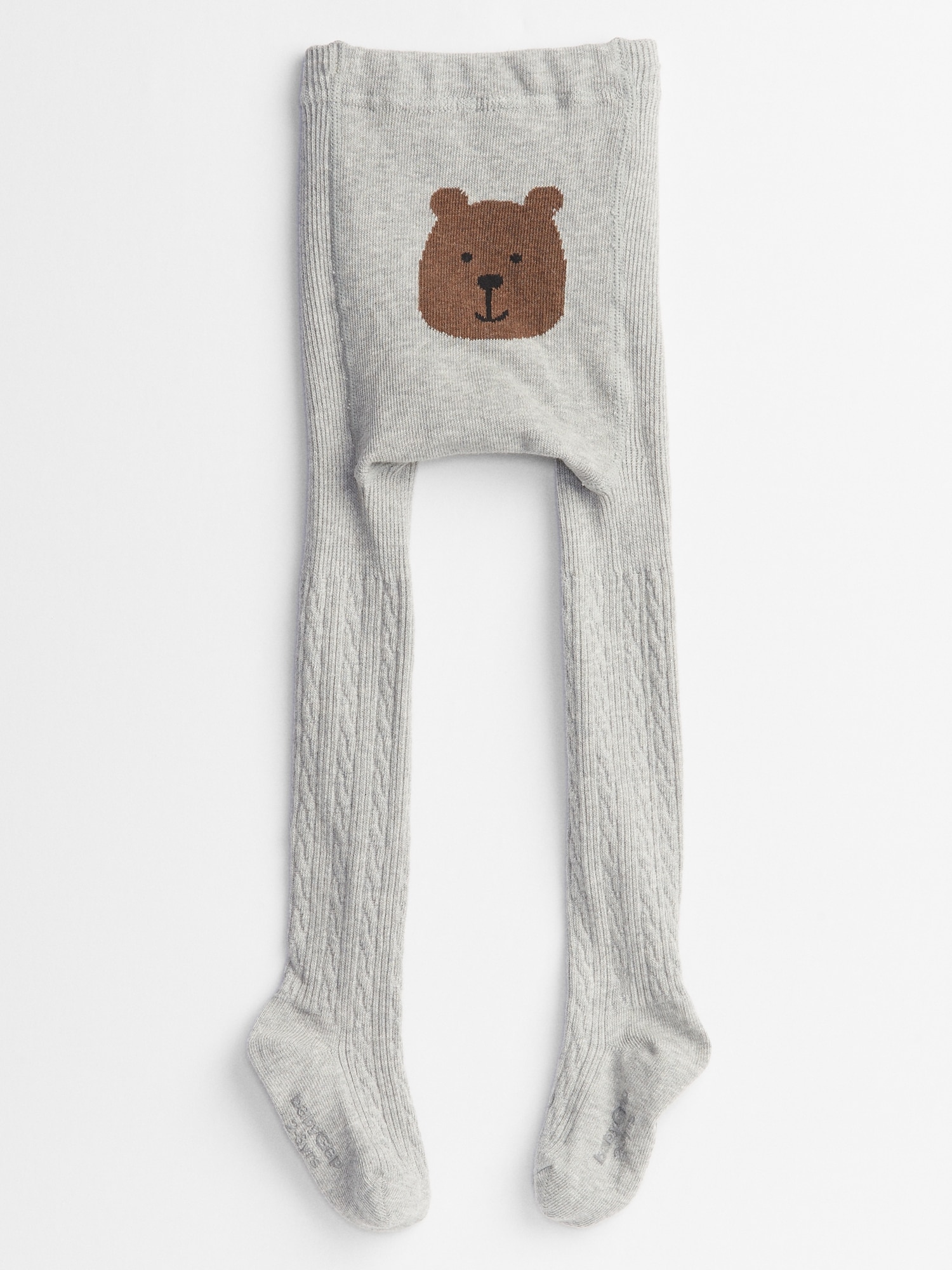 Toddler CableKnit Bear Graphic Tights Gap Factory