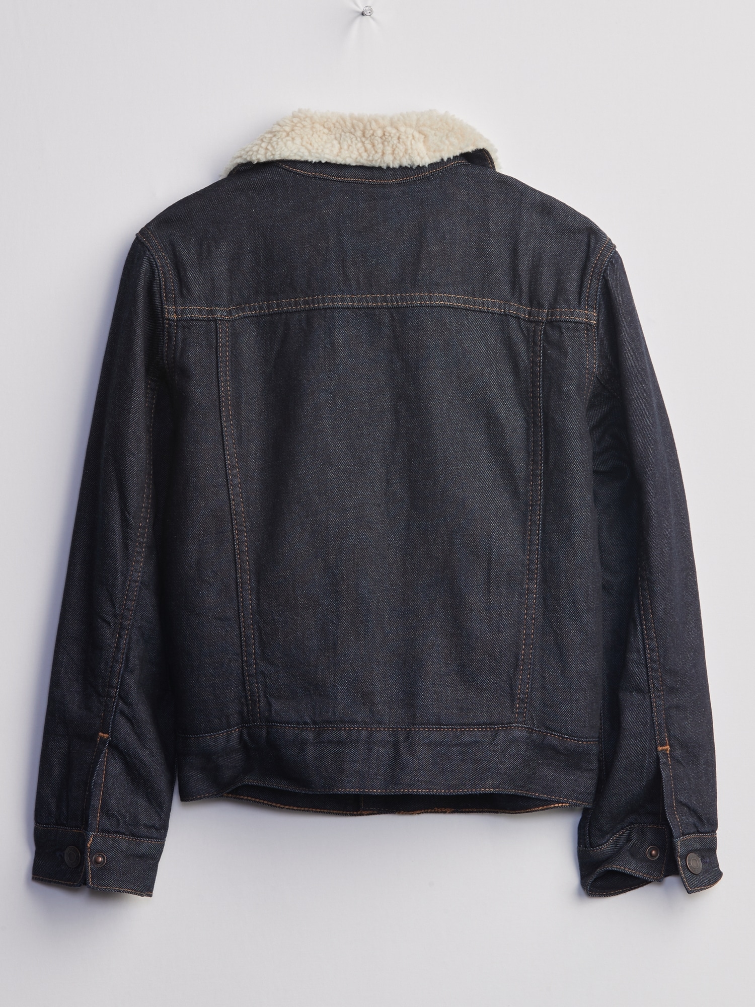 Kids Sherpa Lined Denim Jacket Gap Factory