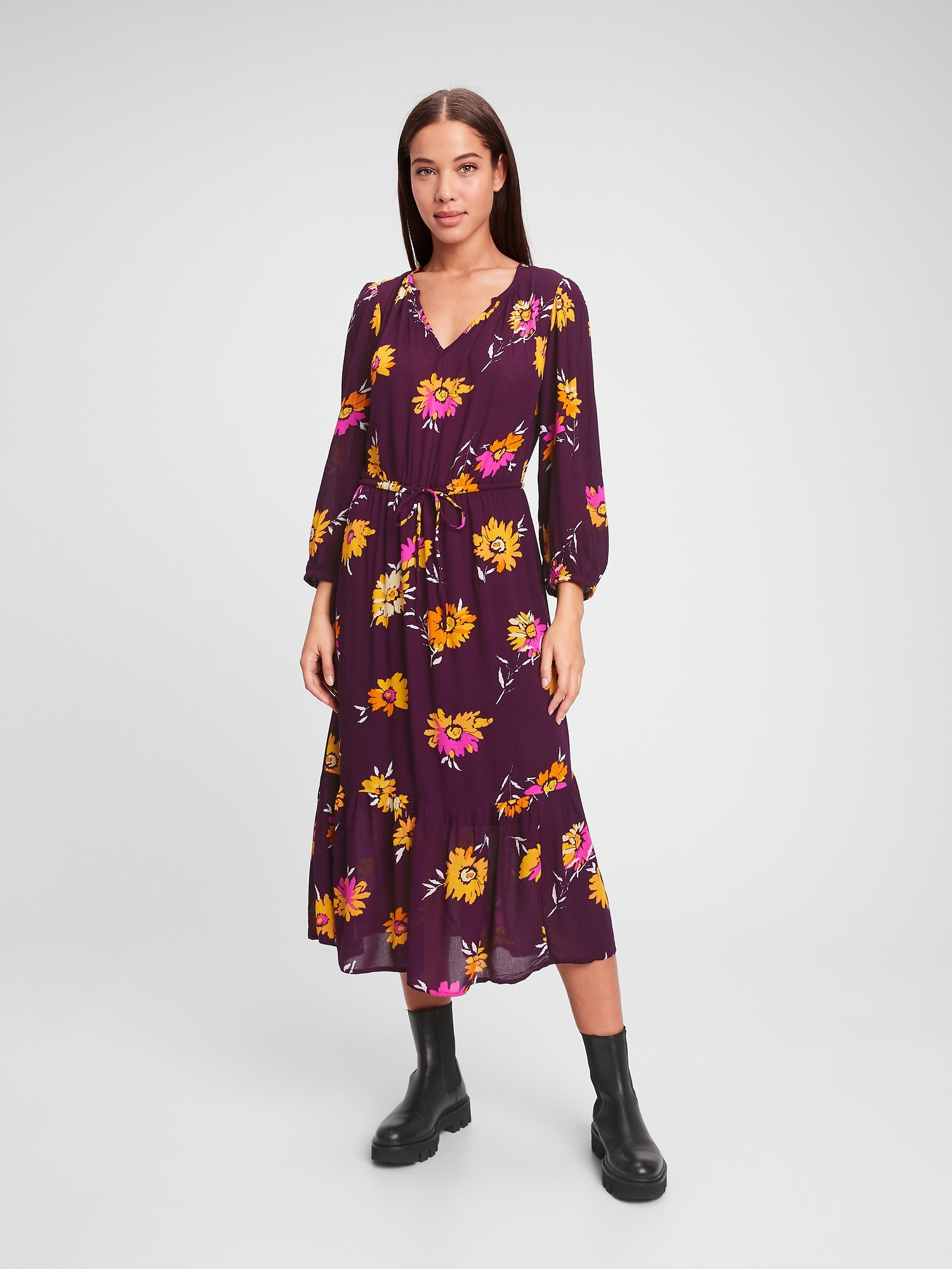 gap flutter sleeve dress