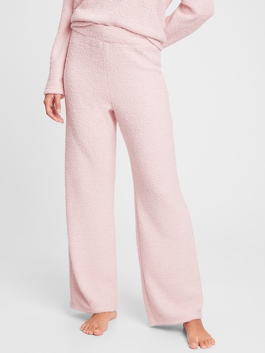 Image number 1 showing, Chenille Wide-Leg Pants